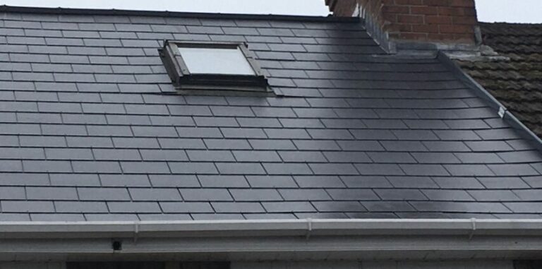 New slate roof